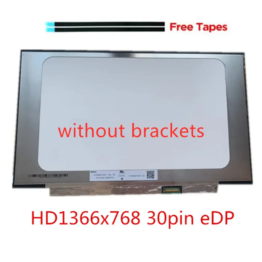 14.0  Ʈ LCD LED ÷, HD 1366x768 B140xtn07.2 B140XTN07.3 B140XTN07.1 NT140WHM-N44 NT140WHM-34 LCD ȭ, 30 